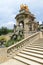 Water Fountain by Antoni Gaudi in Park Guell, Barcelona, Spain