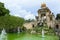 Water Fountain by Antoni Gaudi in Park Guell, Barcelona, Spain