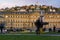 Water fountain in front of castle stuttgart