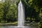 Water fountain in the park Warmer Damm in Wiesbaden