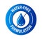 Water free formulation vector icon, blue in color