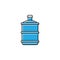 Water gallon icon design template vector isolated