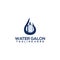 Water gallon logo concept vector