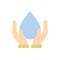 Water, hands icon. Simple color vector elements of aqua icons for ui and ux, website or mobile application