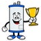 Water Heater Running with a Trophy