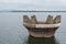 Water Hole at DAM and cloudy sky