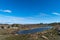 Water hole in a great barren landscape