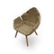 Water Hyacinth wicker furniture Chair isolate on white background