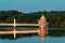 Water Intake Tower and Bridge in Japan