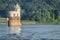 Water intake tower on Mississippi River