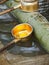 Water Ladle At Shinto Shrine