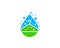 Water Laundry Icon Logo Design Element