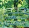 The Water Lily Pond 1899 by Claude Monet: adult coloring page