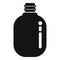 Water metal flask icon simple vector. Nature outdoor campsite