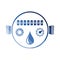 Water meter icon