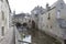 Water mill and Aure River in the old city of Bayeux