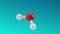 Water molecule 3d animation