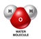 Water molecule h2o isolated oxygen hydrogen red wh