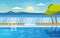 Water Outdoor Swimming Pool Hotel Nature Relax View Illustration