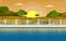 Water Outdoor Swimming Pool Hotel Nature Relax View Illustration