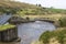 The water outfall at the Fofanny Water Treatment Works in the Western Mourne Mountians