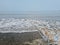 Water overflowing on Jetty in High Tide