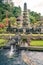 Water Palace of Tirta Gangga, Karangasem, Indonesia. Popular beautiful water palace with fountains and traditional hindu demons