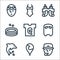 water park line icons. linear set. quality vector line set such as lifesaver, location, dolphin, pool, water park, pool, water