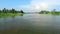 Water passing view from a moving boat