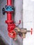 Water pipe and fire valve  system control fighting panel