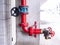 Water pipe and fire valve  system control fighting panel