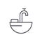 Water pipes black icon concept. Water pipes flat vector symbol, sign, illustration.