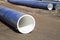 Water pipes.Large diameter water pipes for city water supply