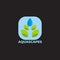 Water plant aquarium aquascape symbol vector