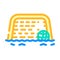 water polo color icon vector illustration