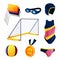 Water polo equipment or swim game accessories set