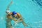 water polo game competitors during ukrainian open championship