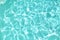 Water In Pool Texture. Turquoise Pure Aqua Surface With Ripples And Glares Pattern. Sunlight Reflection In Fresh Liquid.