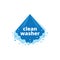 water pressure washing and cleaning service vector logo design