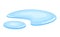 Water puddle vector cartoon