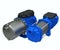 Water pumps isolated on a white background. Fluid pumps. Industrial pumps. Water centrifugal pump. Pump motor.