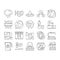 Water Purification Collection Icons Set Vector .