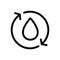 Water purification icon vector. Isolated contour symbol illustration