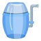 Water purifier icon cartoon vector. Filter system