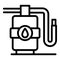 Water purifier icon, outline style