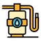 Water purifier icon vector flat