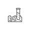 Water Purity Test line icon