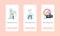 Water Quality Control Mobile App Page Onboard Screen Template. Characters Check Aqua, Scientist Look in Test Tube