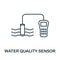 Water Quality Sensor outline icon. Thin line style from sensors icons collection. Pixel perfect simple element water quality