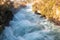 Water on the rapid river, new zealand